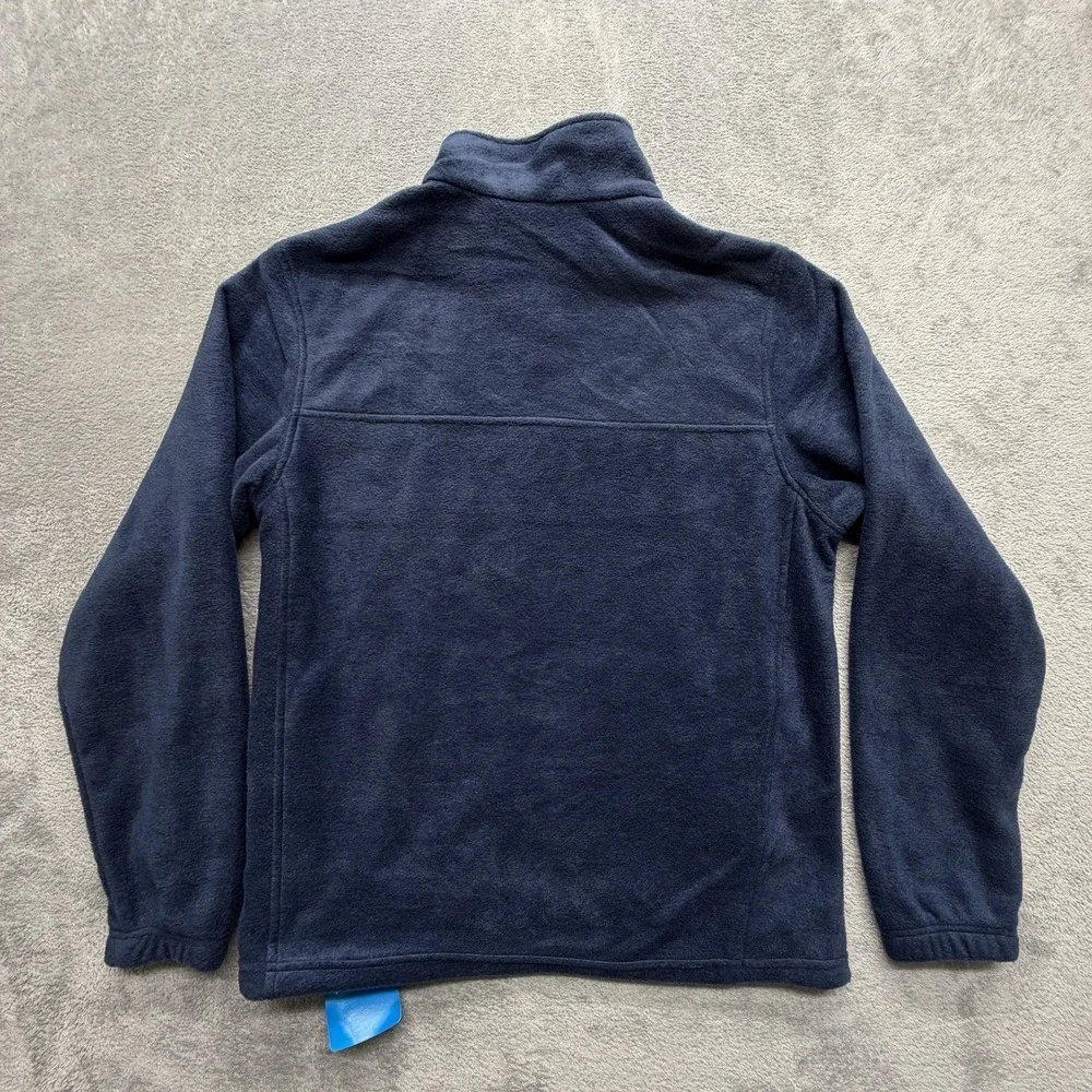 Columbia Jacket Mens Large Blue Fleece Windbreaker Lined‎ Warm Full Zip Pockets
